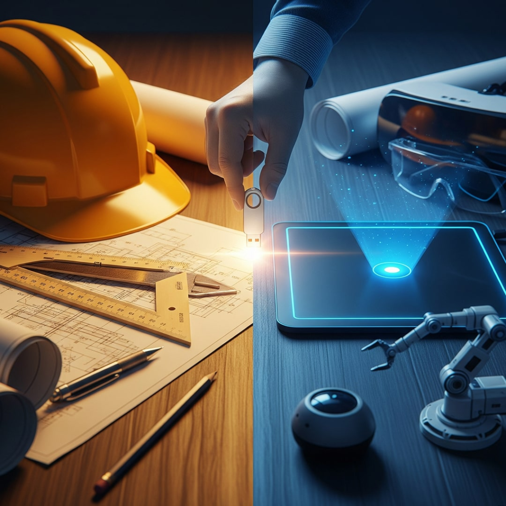 digital versus fisico en la construcción