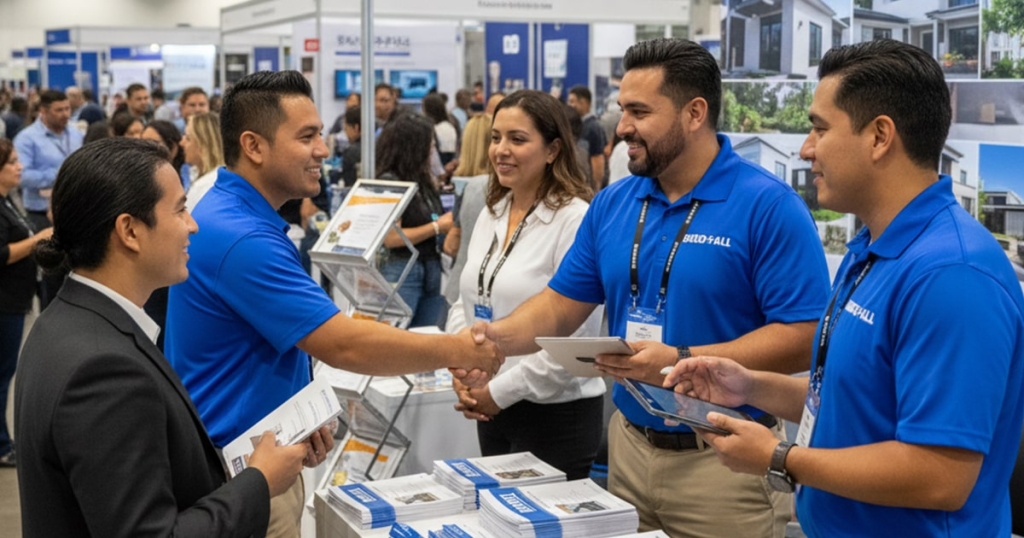 Networking estratégico durante la feria